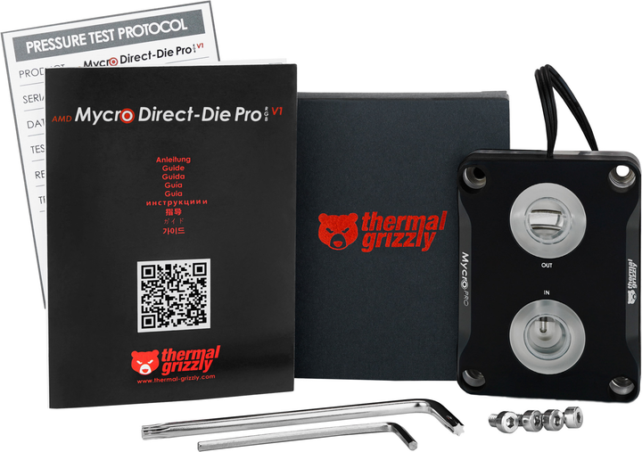 Blok wodny procesora Thermal Grizzly AMD Mycro Direct-Die Pro RGB (TG-MY-DD-P-RGB-AMD-V1) - obraz 4