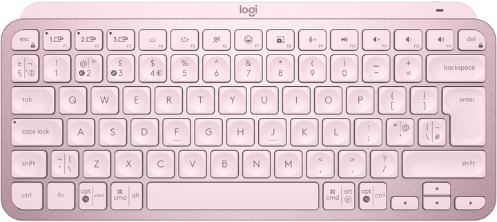 Клавиатура беспроводная Logitech MX Keys Mini Wireless Illuminated UA Rose (920-010500) - изображение 1