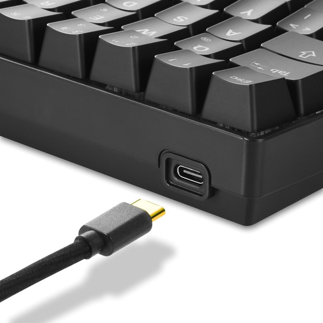 Klawiatura przewodowa Sharkoon Skiller SGK50 S4 Kailh Red USB Black (4044951033874) - obraz 4