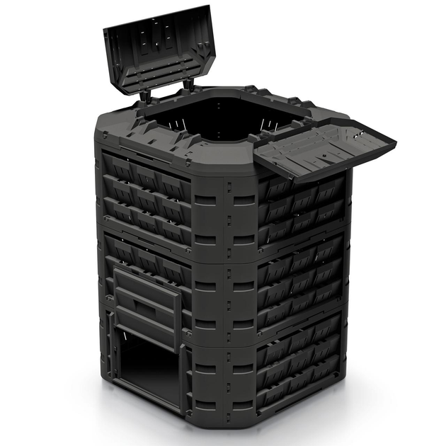 Компостер садовый 950л Prosperplast COMPOGREEN VARIO, IKL950C - изображение 2