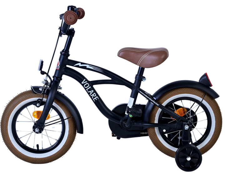 Rower dziecięcy Volare Black Cruiser 12" Czarny (8715347212017) - obraz 3