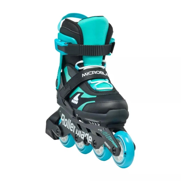 Коньки роликовые Rollerblade Microblade 2025 black-light blue 36.5-40.5 - изображение 4