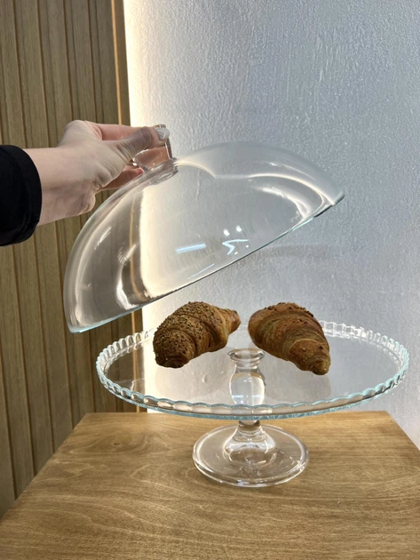 Тортівниця на ніжці з кришкою 32см Patisserie - Фото 3 Тортівниця на ніжці з кришкою 32см Patisserie - изображение 3
