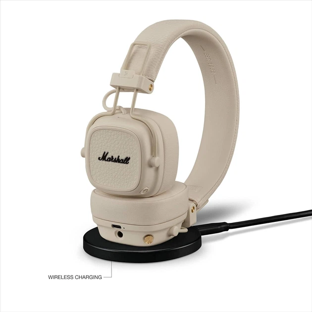 Комплект наушники Marshall Major V Cream Original + Кейс