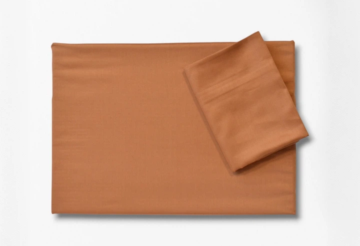 Комплект постільної білизни Issimo Simply Satin 200х220 см Terra Cotta - зображення 4