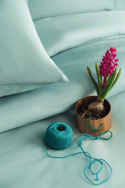 Комплект постільної білизни Issimo Simply Satin 200х220 см Mint Blue - зображення 3
