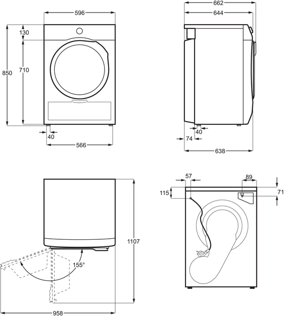 Сушильный автомат Electrolux EW6D283YU - изображение 5