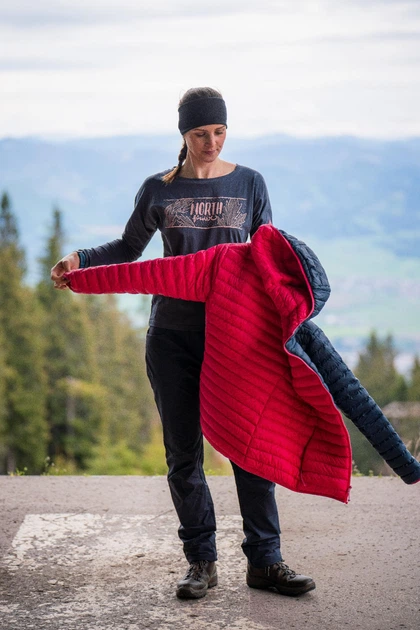 Двухсторонняя утепленная женская куртка KYLEIGH Northfinder сине-розовый S (BU-4906OR) - изображение 4