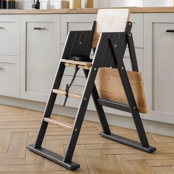 Стульчик для кормления Ommi Step Up 490x610x860 мм графит натур - изображение 4