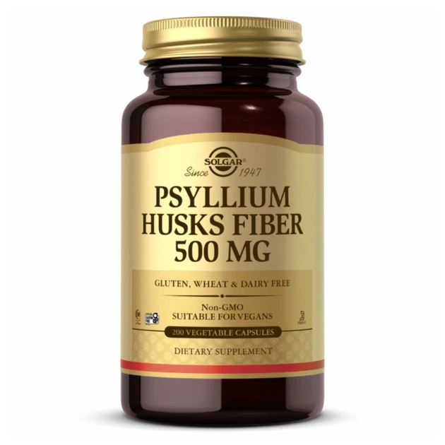 Psyllium Husks Fiber 500 mg - 200 Vcaps - Фото 1 Psyllium Husks Fiber 500 mg - 200 Vcaps - изображение 1