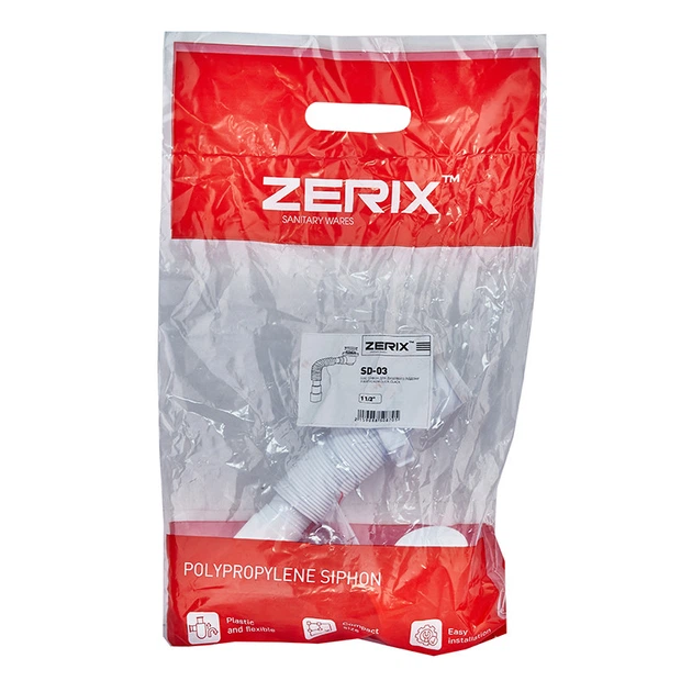 Сифон для душового піддону Zerix SD-03 1 1/2" з випуском Click-Сlack (ZX5087) - Фото 2 Сифон для душового піддону Zerix SD-03 1 1/2" з випуском Click-Сlack (ZX5087) - зображення 2