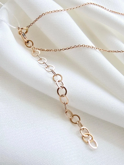 Золоте кольє «Крапля» Sovissino (45-50см) 7011683101-2л - изображение 7