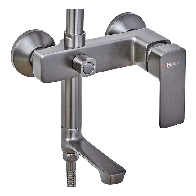 Душова колона зі змішувачем HAIBA KUBUS 009-J GRAPHITE (Колір графіт) (HB4005) - Фото 4 Душова колона зі змішувачем HAIBA KUBUS 009-J GRAPHITE (Колір графіт) (HB4005) - изображение 4