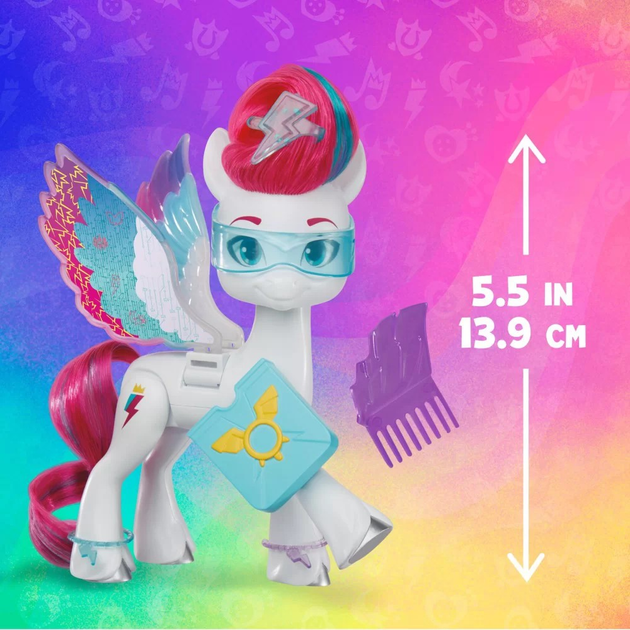 Figurka Hasbro My Little Pony Kucyk z magicznymi skrzydłami Zipp Storm F6346 (5010994198909) - obraz 7