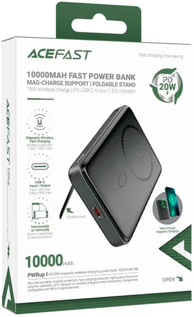 УМБ Acefast M6 PD20W 10000mAh Black (6974316282600) - зображення 6