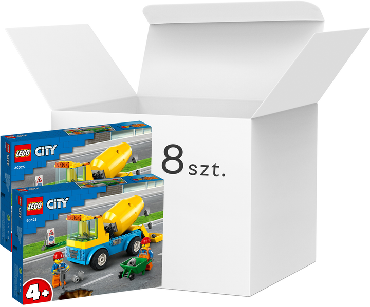 Конструктор LEGO City Бетонозмішувач 85 деталей 8 шт (60325) - зображення 1