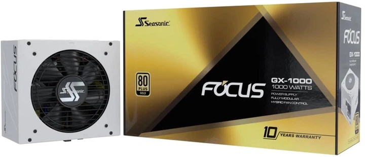 Seasonic FOCUS GX-1000 1000W【PC電源】 白色 ᐉ Блок питания Seasonic Focus GX 1000W White FOCUS-GX-1000-WHITE