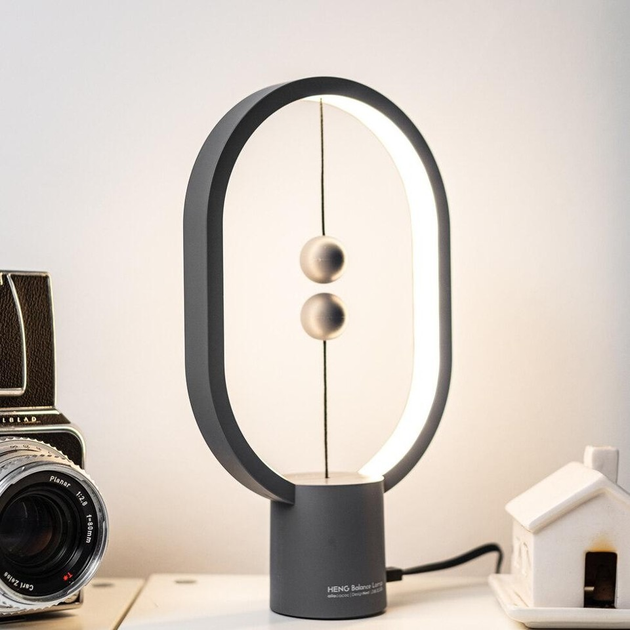 Lampa Mikamax Heng Balance Oval Light Grey (04942.GR) (8719481357610) - obraz 3
