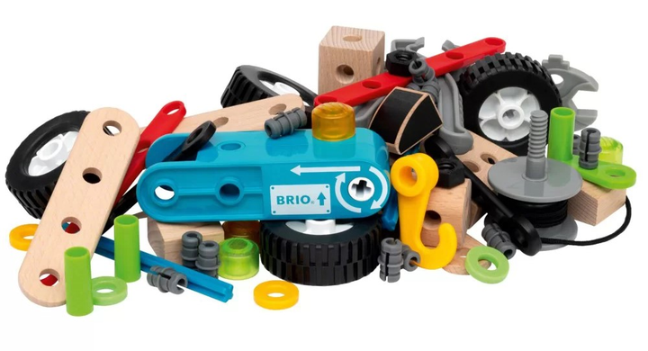Конструктор Brio Builder Pull Back Motor Set 34595 67 елементів (7312350345957) - зображення 6
