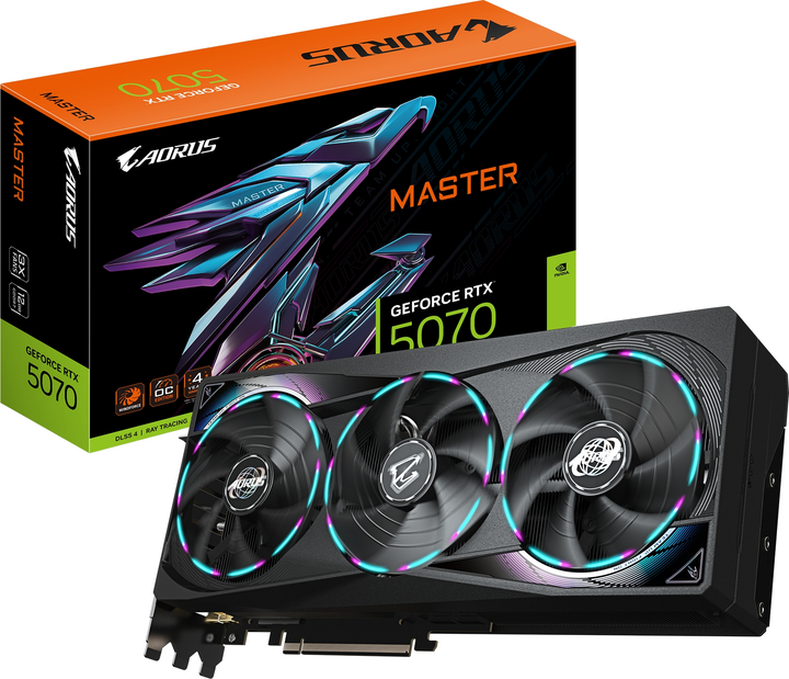Karta graficzna Gigabyte PCI-Ex GeForce RTX 5070 Aorus Master 12GB GDDR7 (192bit) (28000) (HDMI, 3 x DisplayPort) (GV-N5070AORUS M-12GD) - obraz 10