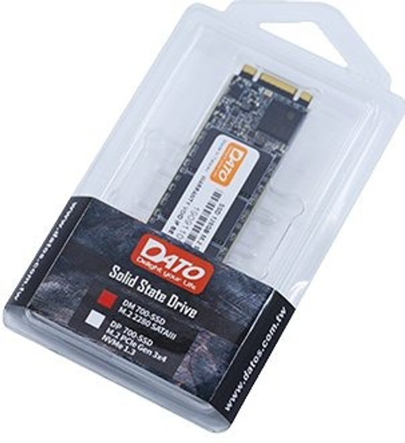 Накопитель SSD 512GB Dato DM700 M.2 SATAIII 3D TLC (DM700SSD-512GB) - изображение 2