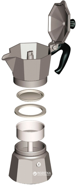 Kawiarka Bialetti Moka Express na 9 filizanek 420 ml Srebrny (990001165) (955555907099814) - Outlet - obraz 6