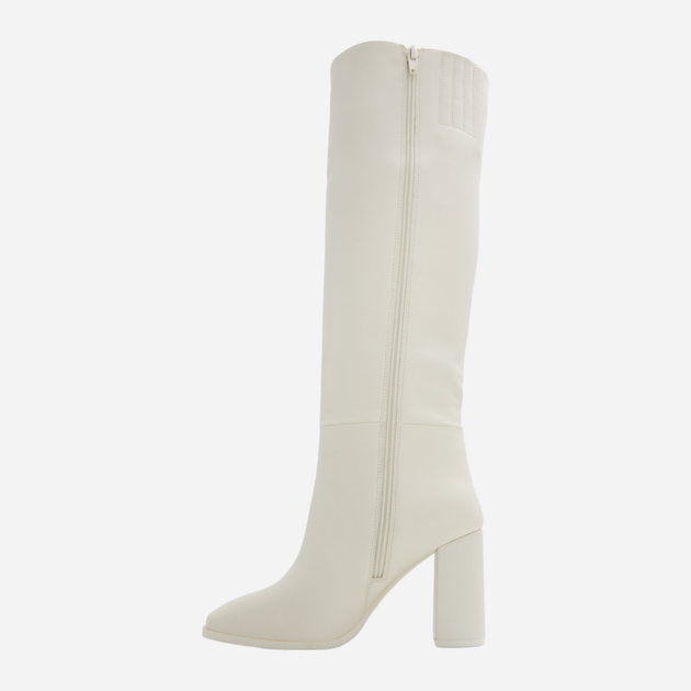 Kozaki damskie na obcasie Call It Spring 13678770-102 39 (8.5US) 25.1 cm Biale (057005777314) (955555906537459) - Outlet - obraz 3