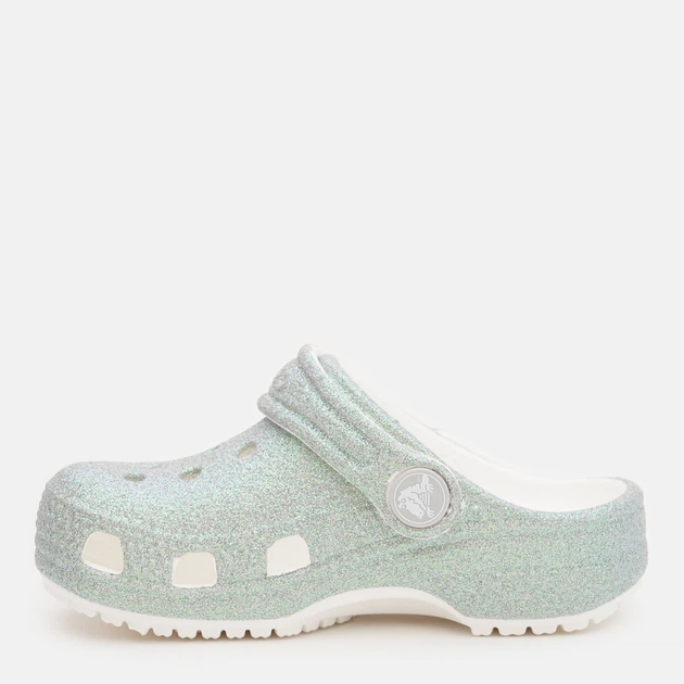 Детские кроксы-сабо для девочки Crocs Classic Iridescent Glitter CgT Whi 210985-100 23-24 (C7) White (198445120459) - Фото 3 Детские кроксы-сабо для девочки Crocs Classic Iridescent Glitter CgT Whi 210985-100 23-24 (C7) White (198445120459) - изображение 3