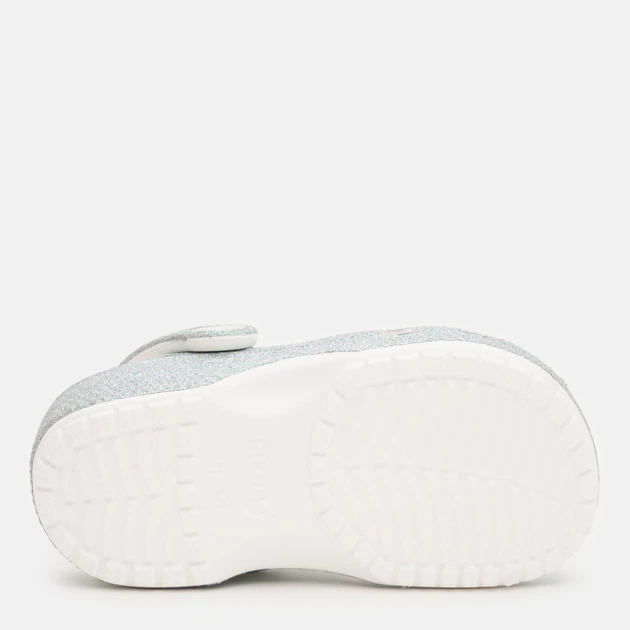 Детские кроксы-сабо для девочки Crocs Classic Iridescent Glitter CgT Whi 210985-100 23-24 (C7) White (198445120459) - Фото 6 Детские кроксы-сабо для девочки Crocs Classic Iridescent Glitter CgT Whi 210985-100 23-24 (C7) White (198445120459) - изображение 6