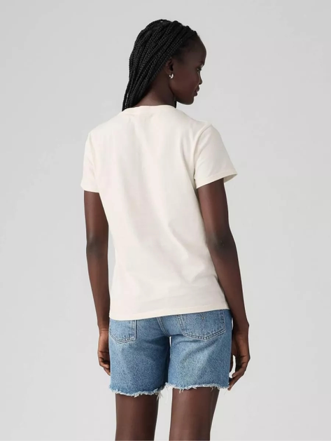 Koszulka damska bawełniana Levi's The Perfect Tee Lily Bw Fill Egret Grap 17369-2948 S Biała (5401157866344) - obraz 2