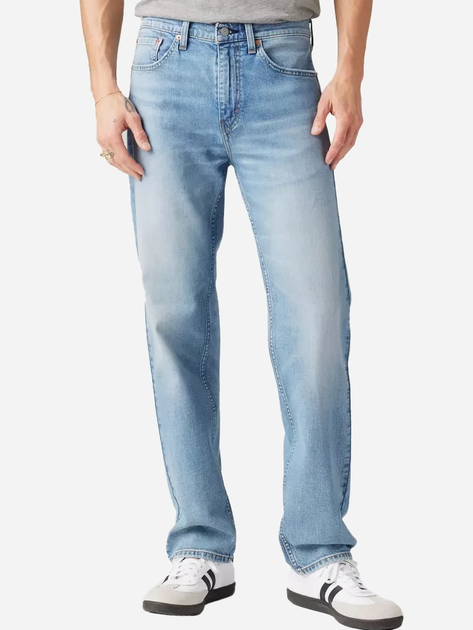 Jeansy regular fit męskie Levi's 505 Regular Hole In The Wall 00505-2922 W34L32 Błękitne (5401157416181) - obraz 1