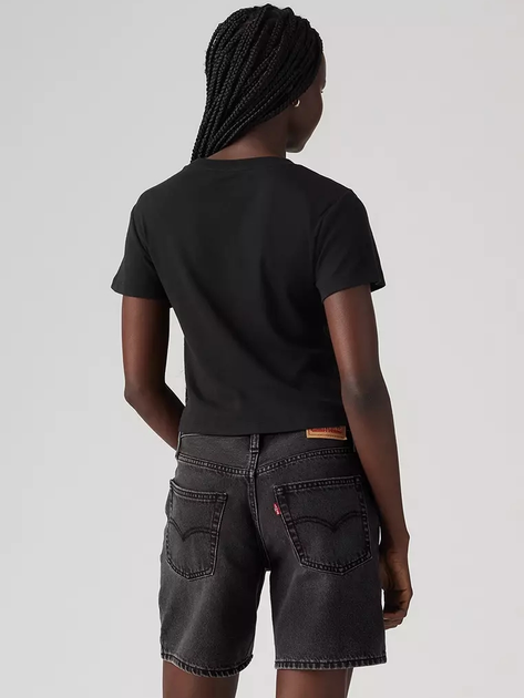 Футболка бавовняна жіноча Levi's Gr Essential Sporty Tee Ess Sport Serif A8798-0044 S Чорна (5401157862186) - зображення 2