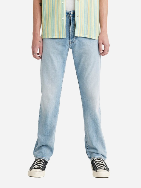 Jeansy regular fit męskie Levi's 501 Stretch It Out 00501-3418 W36L34 Błękitne (5401128019427) - obraz 1