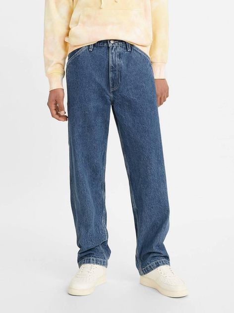 Jeansy męskie szerokie nogawki Levi's 568 Loose Strt Carpenter Safe In Charm 55849-0033 W33L34 Niebieskie (5401105647131) - obraz 1