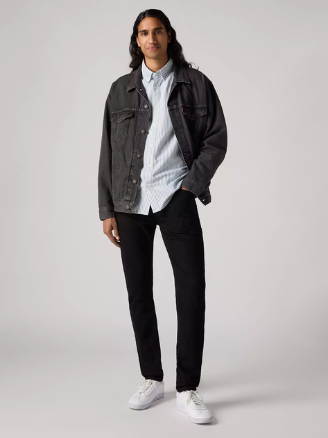 Джинси Slim Fit чоловічі Levi's 515 Slim Taper Minute Men Rinse A7222-0032 32-34 Чорні (5401187133133) - зображення 5