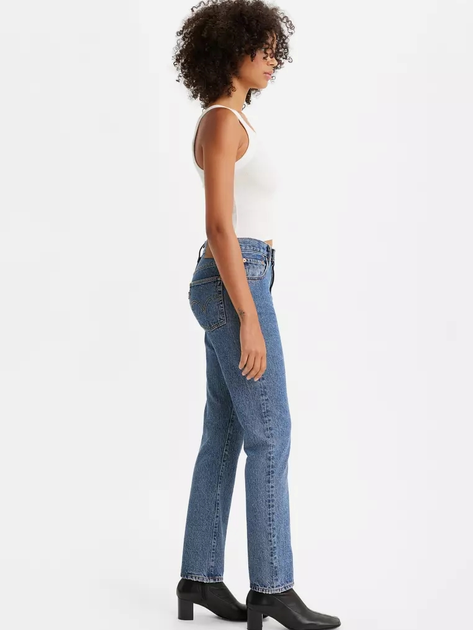 Jeansy regular fit damskie Levi's 501 Jeans For Women Shout Out Stone 12501-0438 24-30 Niebieskie (5401105688813) - obraz 5