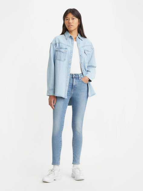 Джинси Skinny жіночі Levi's 721 High Rise Skinny 18882-0601 25-32 Блакитні (5401105543426) - зображення 3