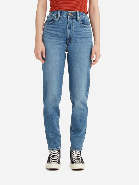 Jeansy mom`s damskie Levi's High Waisted Mom Jean Winter Thats Her 26986-0026 W24L27 Niebieskie (5401043279951) - obraz 1