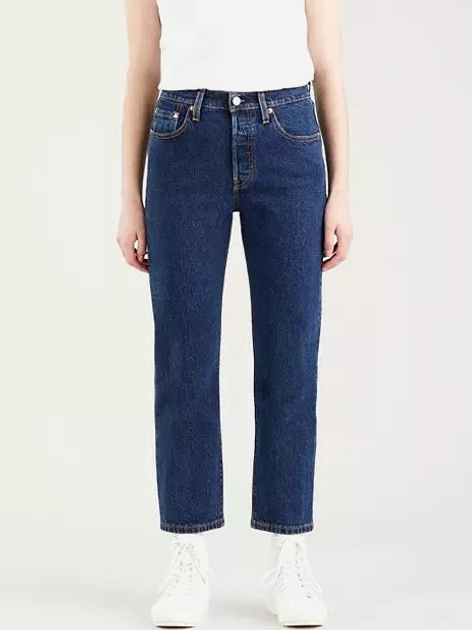 Джинси Regular Fit жіночі Levi's 501 Crop Salsa Stonewash 36200-0179 W27L26 Сині (5400970218514) - зображення 1