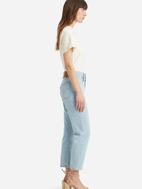 Jeansy regular fit damskie Levi's 501 Crop Wow Me Over 36200-0326 25-26 Błękitne (5401157239407) - obraz 4