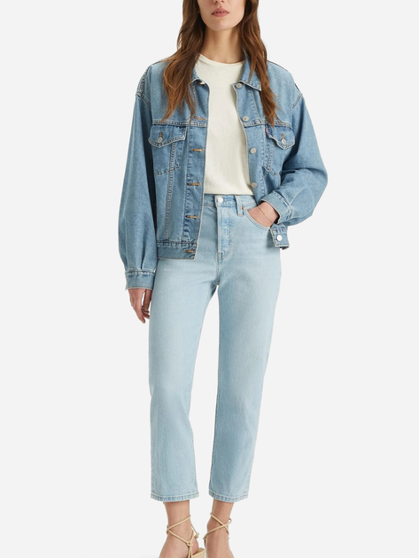 Jeansy regular fit damskie Levi's 501 Crop Wow Me Over 36200-0326 25-28 Błękitne (5401157239414) - obraz 5
