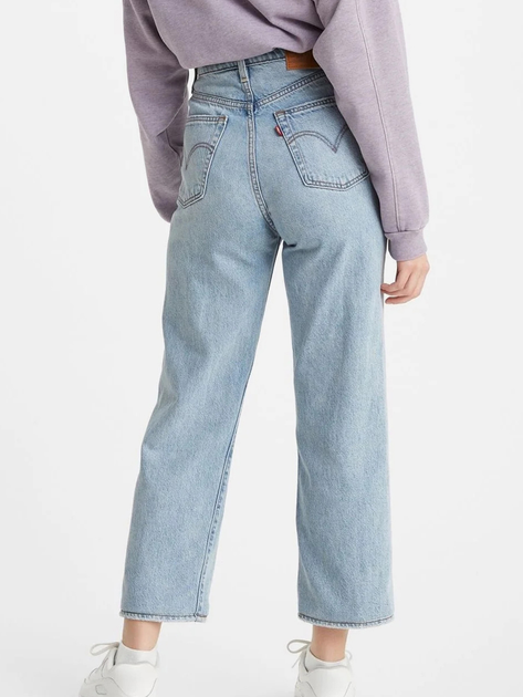 Jeansy regular fit damskie Levi's Ribcage Straight Ankle Middle Road 72693-0055 W28L29 Błękitne (5400898294294) - obraz 2