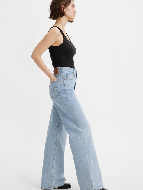 Jeansy damskie Levi's Ribcage Wide Leg H223 Far And Wide A6081-0002 27-34 Błękitne (5401128251254) - obraz 5