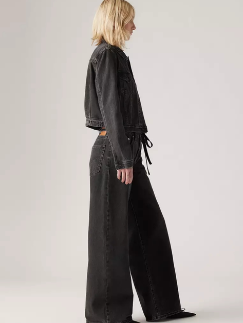 Jeansy damskie Levi's Xl Straight Influential Lady A8701-0003 28-31 Czarne (5401157489543) - obraz 5