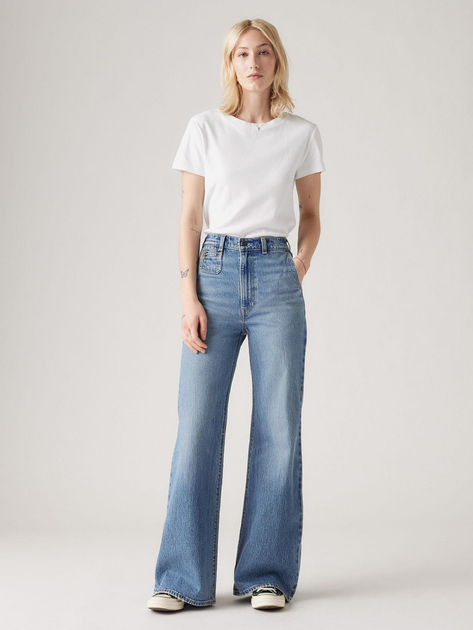 Jeansy dzwony damskie Levi's Ribcage Bells Vintage Next Saturday A8717-0001 28-34 Niebieskie (5401157496022) - obraz 3