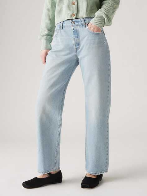 Jeansy regular fit damskie Levi's 501 90S Ankle By Your Side A9150-0001 W29L27 Błękitne (5401157502860) - obraz 1