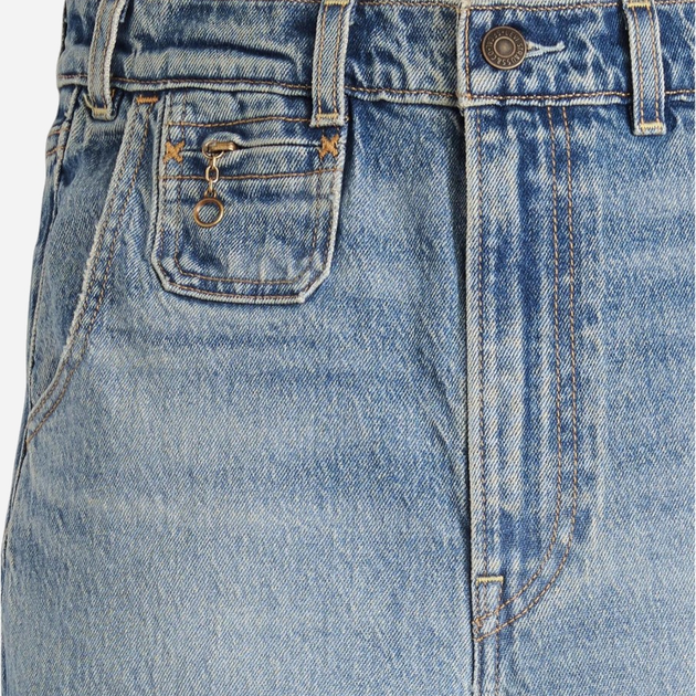 Jeansy dzwony damskie Levi's Ribcage Bells Vintage Next Saturday A8717-0001 29-34 Niebieskie (5401157496053) - obraz 8