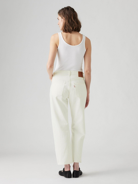 Jeansy regular fit damskie Levi's 501 90S Ankle Blank Slate A9150-0004 29-29 Białe (5401157504130) - obraz 4