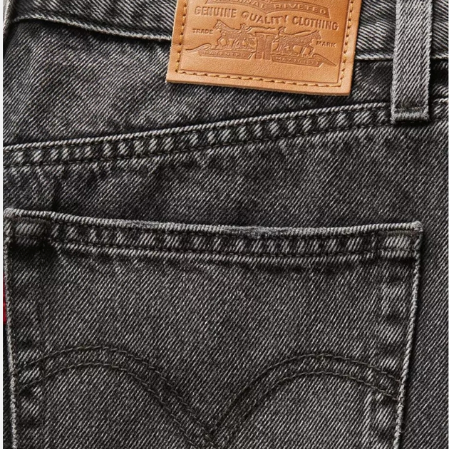 Шорти джинсові короткі жіночі Levi's High Baggy Short Wheres My Phone A9311-0003 25 Чорні (5401157224854) - зображення 7