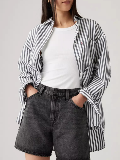 Spodenki damskie jeansowe Levi's High Baggy Short Wheres My Phone A9311-0003 26 Czarne (5401157224861) - obraz 6